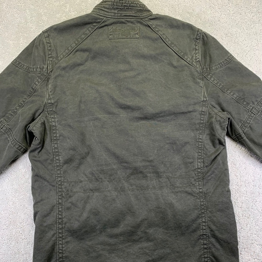 Men's Olive Field Jacket - Classic Utility Coat - Picture 15 of 16